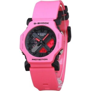 Casio G-Shock Analog Digital Purple Resin Strap Black Dial Quartz GA-2300-4A 200M Men's Watch