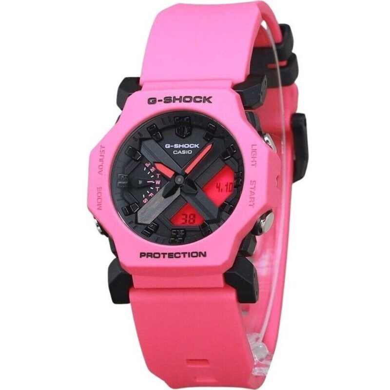 Casio G-Shock Analog Digital Purple Resin Strap Black Dial Quartz GA-2300-4A 200M Men's Watch