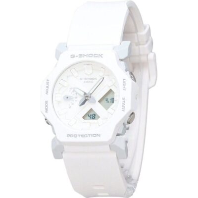 Casio G-Shock Analog Digital White Resin White Dial Strap Quartz GA-2300-7A 200M Men's Watch