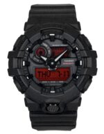 Casio G-Shock Analog Digital Resin Strap Black Dial Quartz GA-700BBR-1A 200M Men's Watch