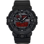 Casio G-Shock Analog Digital Resin Strap Black Dial Quartz GA-700BBR-1A 200M Men's Watch