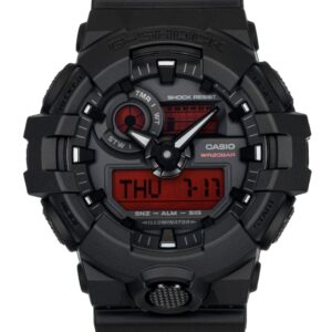 Casio G-Shock Analog Digital Resin Strap Black Dial Quartz GA-700BBR-1A 200M Men's Watch