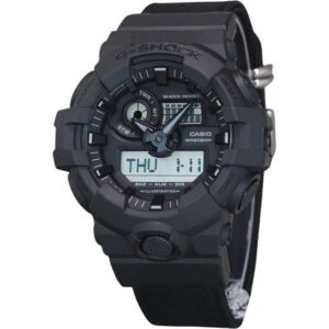 Casio G-Shock Analog Digital Eco Cloth Strap Black Dial Quartz GA-700BCE-1A 200M Men's Watch
