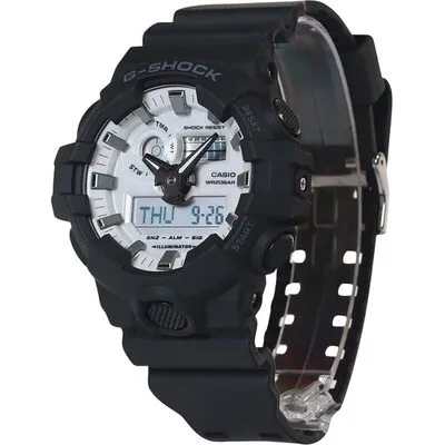 Casio G-shock Analog Digital Resin Strap White Dial Quartz Ga-700wd-1a 200m Men's Watch