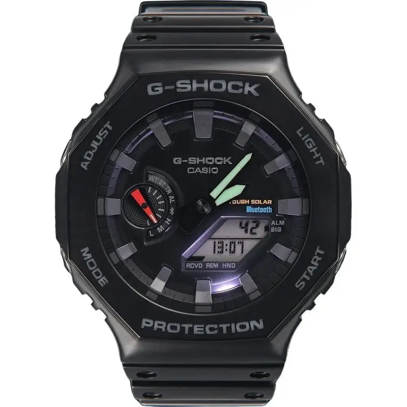 Casio G-Shock Analog Digital Mobile Link Black Resin Strap Tough Solar Power GA-B2100-1A 200M Men's Watch Casio G-Shock Analog Digital Mobile Link Black Resin Strap Tough Solar Power GA-B2100-1A 200M Men's Watch