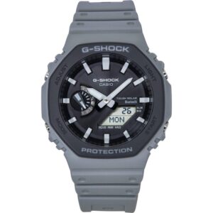 Casio G-Shock Analog Digital Smartphone Link Bio-Based Resin Strap Grey Dial Tough Solar GA-B2100LUU-8A 200M Men's Watch