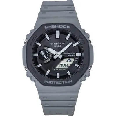 Casio G-Shock Analog Digital Smartphone Link Bio-Based Resin Strap Grey Dial Tough Solar GA-B2100LUU-8A 200M Men's Watch