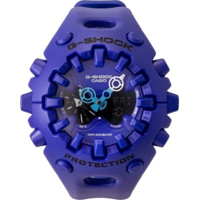 Casio G-Shock Analog Digital Resin Strap Blue Dial Quartz GA-V01-2A 200M Men's Watch