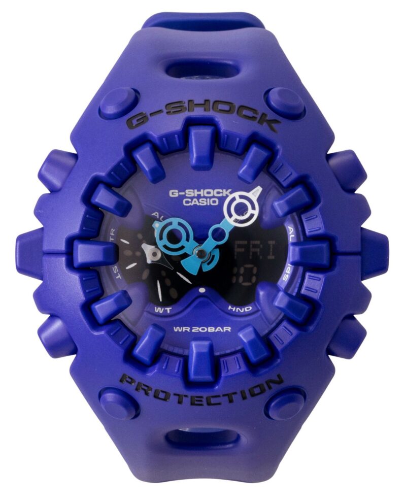 Casio G-Shock Analog Digital Resin Strap Blue Dial Quartz GA-V01-2A 200M Men's Watch Casio G-Shock Analog Digital Resin Strap Blue Dial Quartz GA-V01-2A 200M Men's Watch