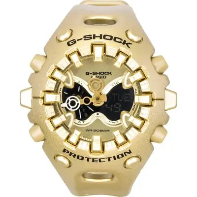 Casio G-Shock Analog Digital Resin Strap Gold Dial Quartz GA-V01A-9A 200M Unisex Watch