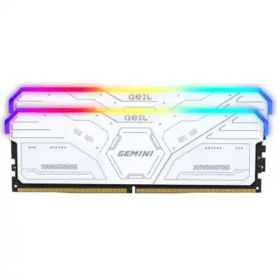 Geil Gemini RGB 32GB KIT(2X16GB) 6000MHz DDR5 Desktop Gaming Memory - Grey
