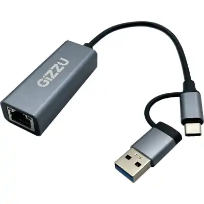 Gizzu High Speed Type-C/A to Gigabit Adapter Poly