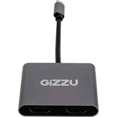 Gizzu 4-in-1 Type-C to Dual HDMI Hub