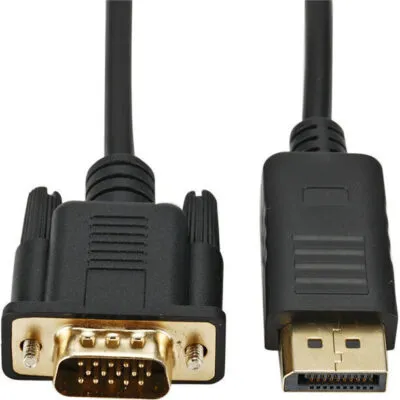 Gizzu 1080P DisplayPort to VGA Cable 1.8m Poly