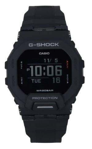 Casio G-Shock G-Squad Digital Smartphone Link Black Resin Strap Quartz GBD-200-1 200M Men's Watch