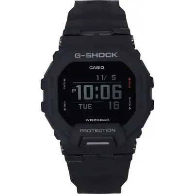 Casio G-Shock G-Squad Digital Smartphone Link Black Resin Strap Quartz GBD-200-1 200M Men's Watch