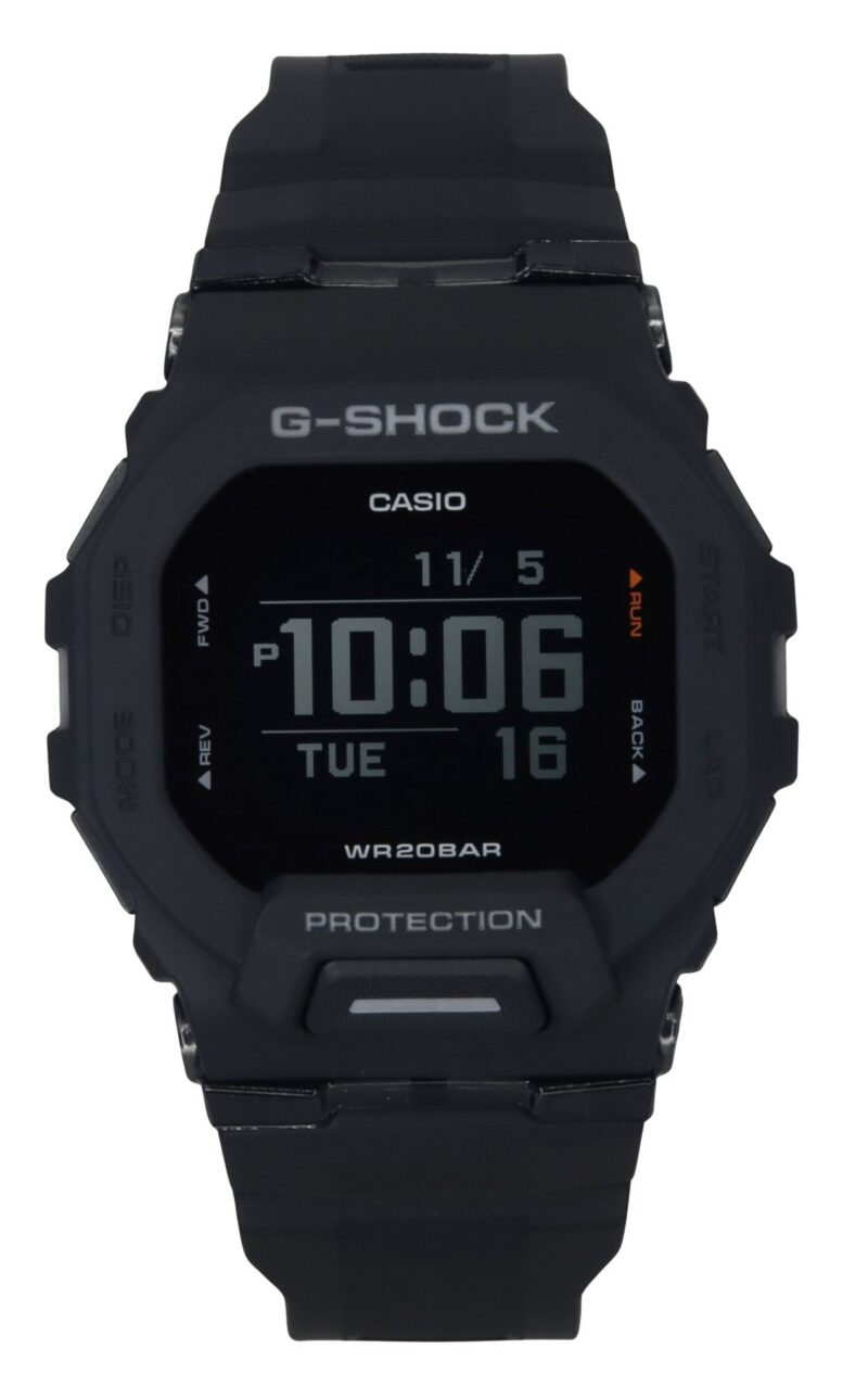 Casio G-Shock G-Squad Digital Smartphone Link Black Resin Strap Quartz GBD-200-1 200M Men's Watch