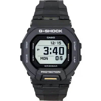Casio G-Shock G-Squad Digital Smartphone Link Black Resin Strap Quartz GBD-200-1A1 200M Men's Watch