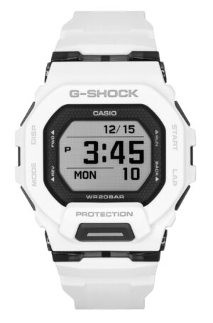 Casio G-Shock G-Squad Digital Smartphone Link White Resin Strap Quartz GBD-200-7 200M Men's Watch