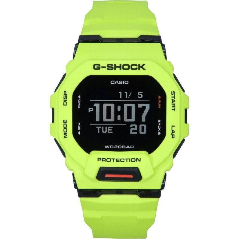 Casio G-Shock G-Squad Digital Smartphone Link Yellow Resin Strap Quartz GBD-200-9 200M Men's Watch Casio G-Shock G-Squad Digital Smartphone Link Yellow Resin Strap Quartz GBD-200-9 200M Men's Watch