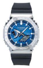 Casio G-Shock G-Steel Bio-Based Resin Strap Smartphone Link Analog Digital Blue Dial Solar GBM-2100A-2B 200M Men's Watch