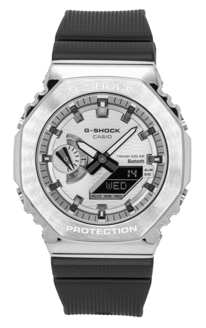 Casio G-Shock G-Steel Bio-Based Resin Strap Smartphone Link Analog Digital Grey Dial Solar GBM-2100A-8B 200M Men's Watch Casio G-Shock G-Steel Bio-Based Resin Strap Smartphone Link Analog Digital Grey Dial Solar GBM-2100A-8B 200M Men's Watch