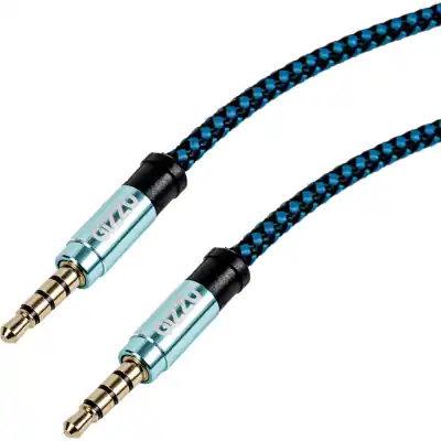 Gizzu 3.5mm AUX Cable 1.5m - Black/Blue