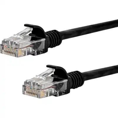 Gizzu Cat6 UTP Fly Lead Ethernet Network Cable 20cm - Black