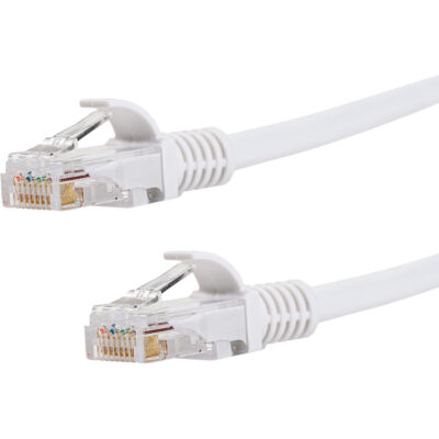 Gizzu Cat6 UTP Fly Lead Ethernet Network Cable 20cm - White