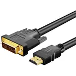 Gizzu 1080P HDMI to DVI-D Cable 1.8m Poly