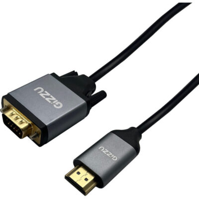 Gizzu Full HD HDMI to VGA Cable (1.8m) - Black