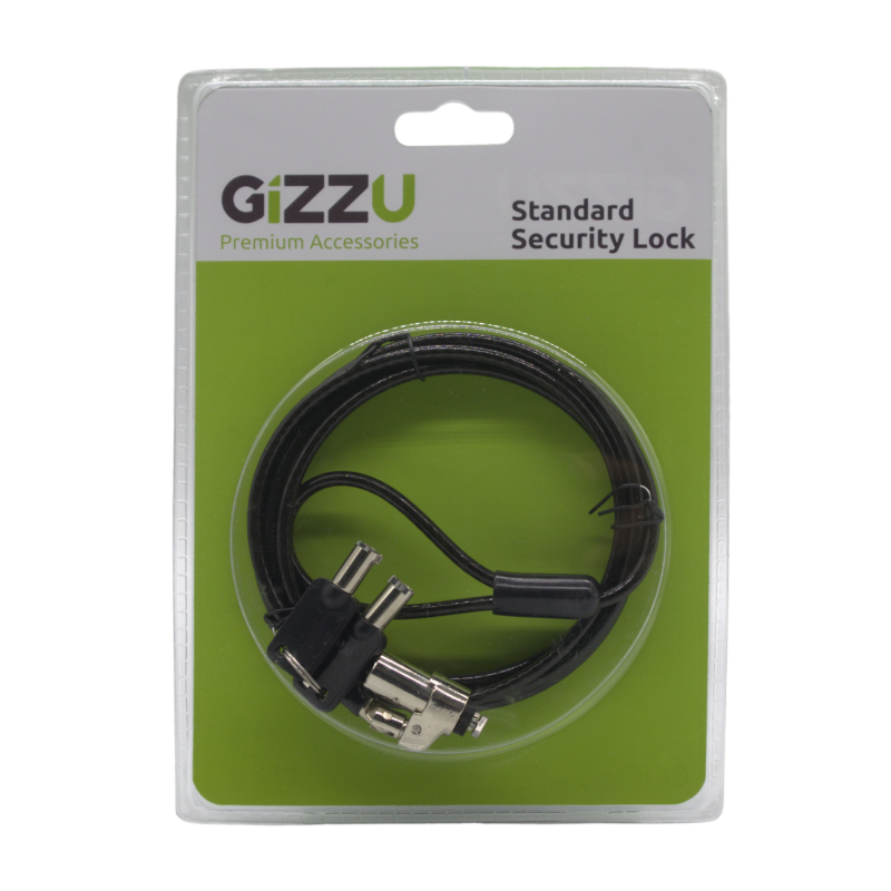 GIZZU 1.8m T-Bar Laptop Cable Lock Master Key Compatible 2 GIZZU 1.8m T-Bar Laptop Cable Lock Master Key Compatible - Image 2