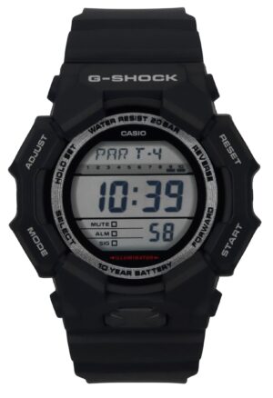 Casio G-Shock Digital Bio-Based Black Resin Strap Black Dial Quartz GD-010-1 200M Men's Watch
