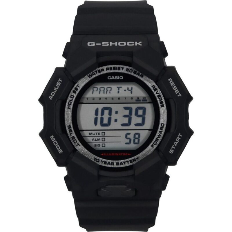 Casio G-Shock Digital Bio-Based Black Resin Strap Black Dial Quartz GD-010-1 200M Men's Watch