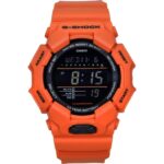 Casio G-Shock Digital Bio-Based Orange Resin Strap Black Dial Quartz GD-010-4 200M Men's Watch