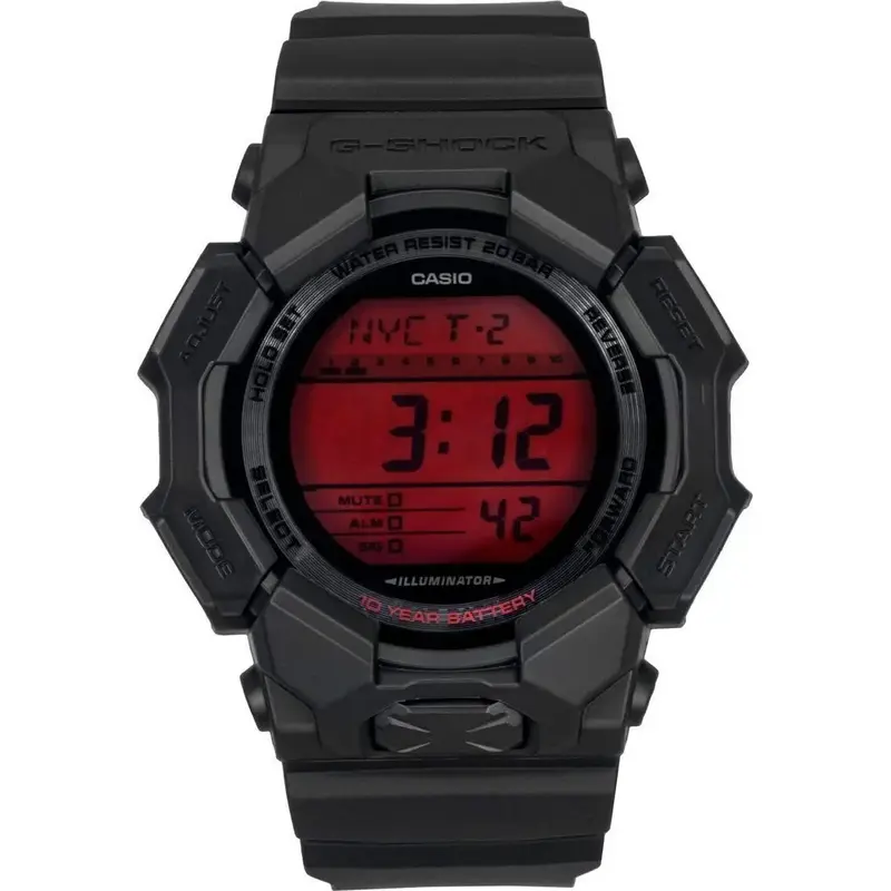 Casio G-Shock Digital Resin Strap Quartz GD-010BBR-1 200M Men's Watch