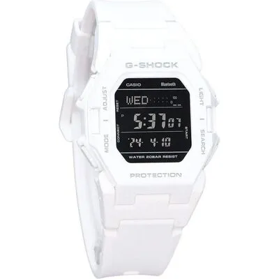 Casio G-Shock Digital Smartphone Link White Resin Strap Quartz GD-B500-7 200M Men's Watch