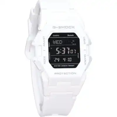 Casio G-Shock Digital Smartphone Link White Resin Strap Quartz GD-B500-7 200M Men's Watch