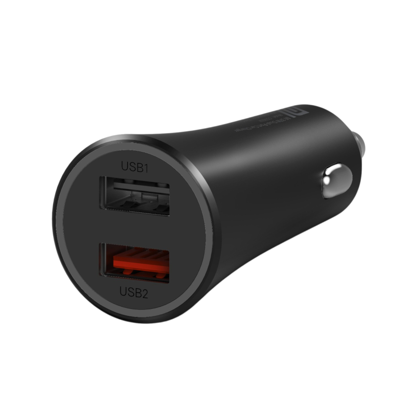 Xiaomi 37W Dual-Port Car Charger - Black 1 Xiaomi 37W Dual-Port Car Charger - Black