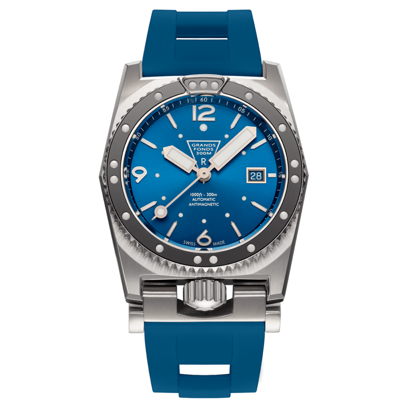 GF41118 ZRC Grands Fonds 300 MN64 - Osmium SATIN - 41.5 MM - Blue Men's Watch (GF41118)