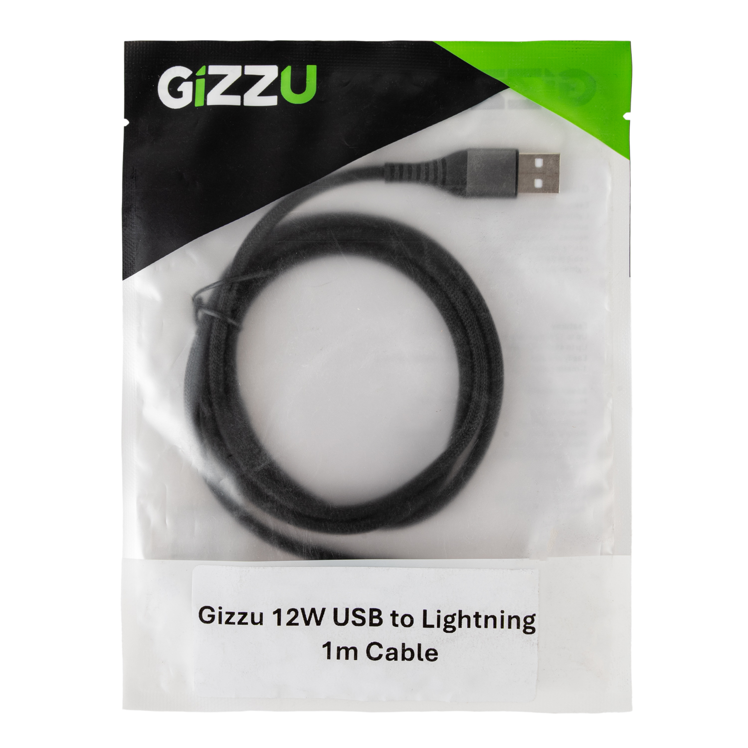 GIZZU 12W USB to Lightning 1m Cable - Image 4