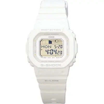 Casio G-Shock G-Lide Digital White Bio Based Resin Strap Quartz GLX-S5600-7B 200M Women's Watch
