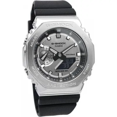 Casio G-Shock Metal Covered Analog Digital Resin Strap Quartz GM-2100-1A GM2100-1 200M Men's Watch