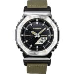 Casio G-Shock Utility Metal Collection Analog Digital Cloth Strap Black Dial Quartz GM-2100C-5A 200M Men's Watch