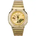 Casio G-Shock G-Steel Fine Metallic Analog Digital Gold Dial Quartz GM-2100YMG-9A9 200M Men's Watch