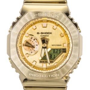 Casio G-Shock G-Steel Fine Metallic Analog Digital Gold Dial Quartz GM-2100YMG-9A9 200M Men's Watch
