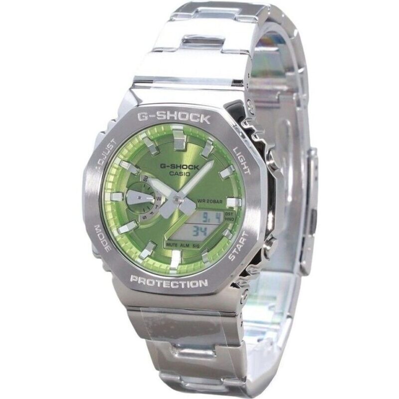 Casio G-Shock G-Steel Analog Digital Green Dial Quartz GM-2110D-3A 200M Men's Watch