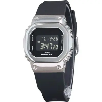 Casio G-Shock Digital Metal Bezel Resin Strap Quartz GM-5600U-1 200M Men's Watch
