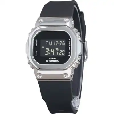 Casio G-Shock Digital Metal Bezel Resin Strap Quartz GM-5600U-1 200M Men's Watch