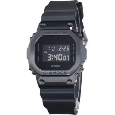 Casio G-Shock Digital Metal Bezel Resin Strap Quartz GM-5600UB-1 200M Men's Watch